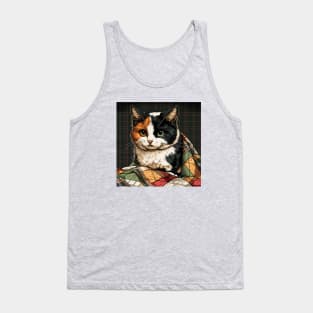 Calico Cat on a Quilt Tank Top